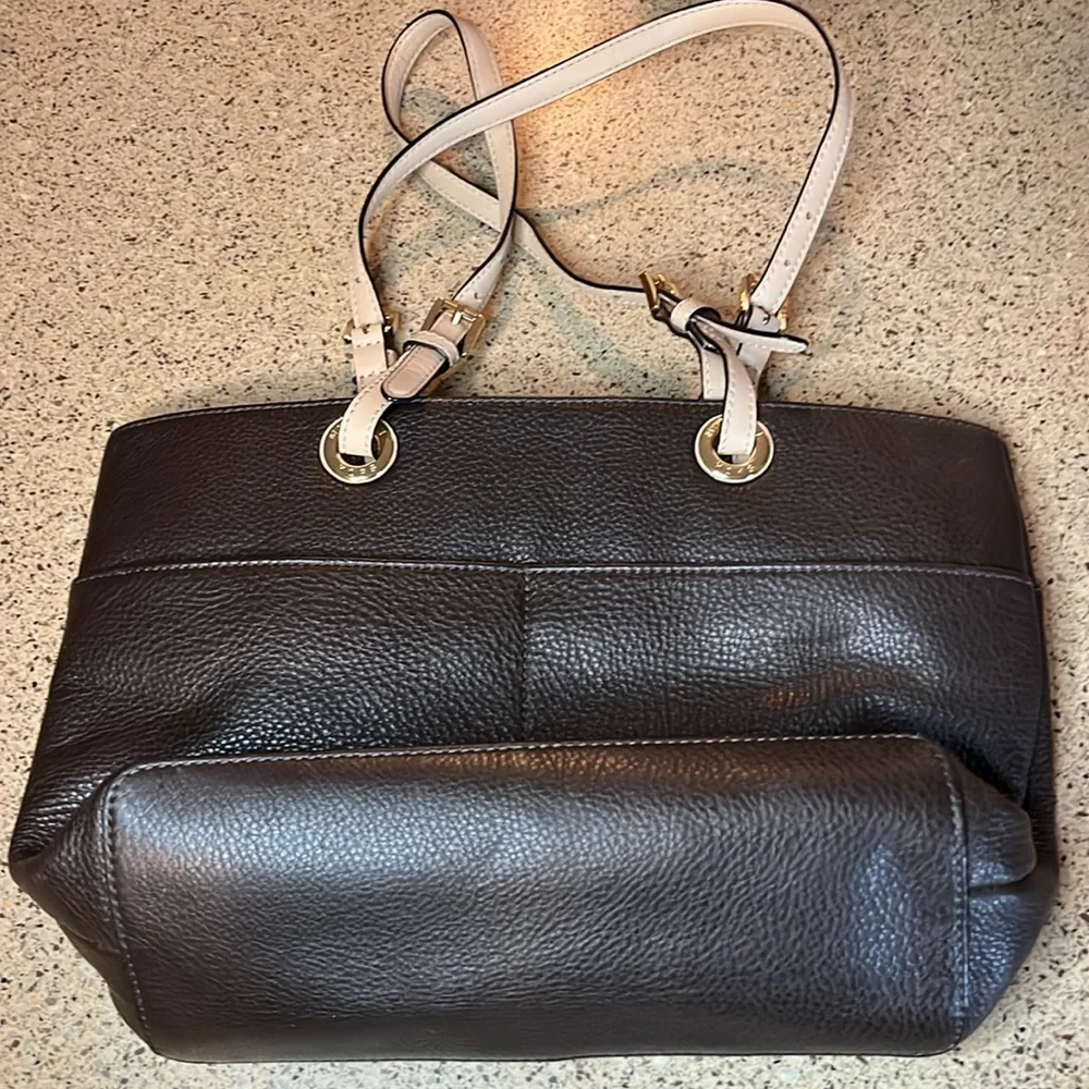 Michael Kors Brown Leather Shoulder Bag